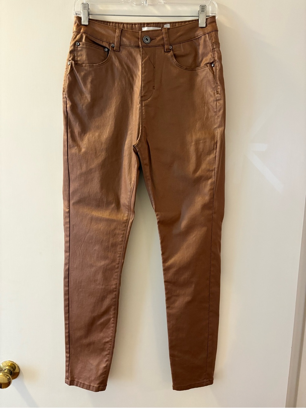 Women's High-Rise Slim Jeans in Brown